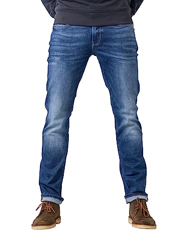 Petrol Industries - Russel Herren Jeans Regular Fit - Tapered Fit - Hosen für Männer - Größe 33W-32L - Vintage Blue