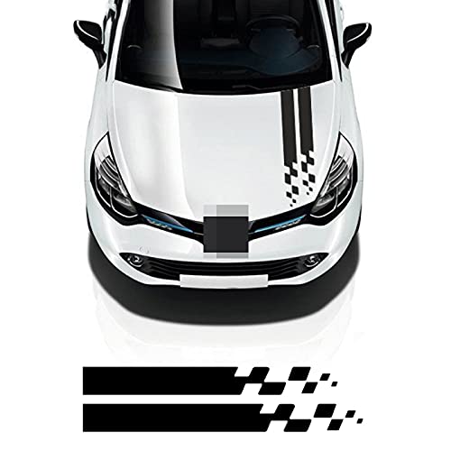 Auto Streifen Motorhaube Aufkleber Racing Motorhaube Sport Aufkleber, für Renault Megane Clio RS Captur Sandero Espace Twingo Scenic Laguna Trafic