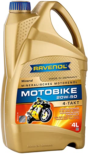 RAVENOL Motobike 4-T Mineral 20W-50, 4 Liter
