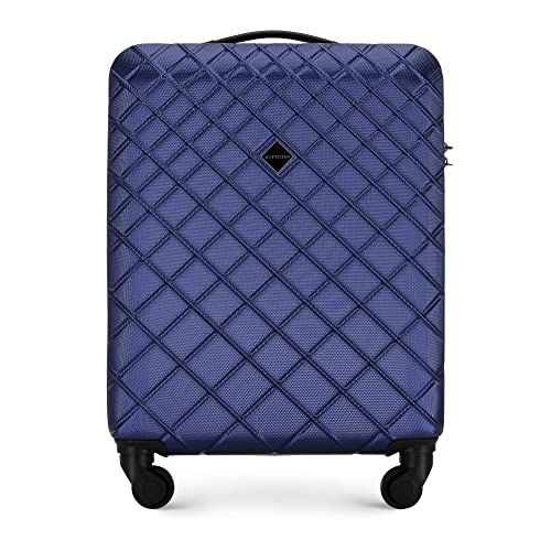 WITTCHEN Koffer – Handgepäck | hartschalen, Material: ABS | hochwertiger und Stabiler | Dunkelblau | 36 L | 55x40x20 cm