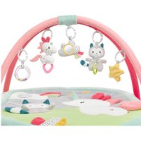 FEHN 057010 3-D-Activity-Decke Aiko & Yuki / Spielbogen mit 5 abnehmbaren Spielzeugen für Babys Spiel & Spaß im Liegen, Sitzen & beim Krabbeln, für Babys und Kleinkinder ab 0+ Monaten