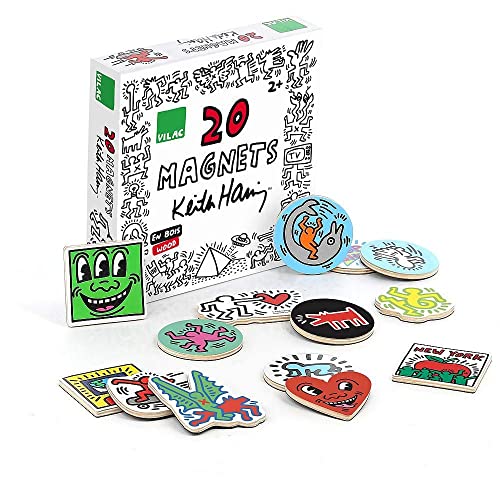 Vilac 9226 Keith Haring Magnet-Set, Mehrfarbig