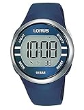 Lorus Herren Digital Quarz Uhr mit Silicone Armband R2339NX9