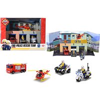 Dickie Toys 203093008 Sam Fire Rescue Team Set, Mehrfarbig