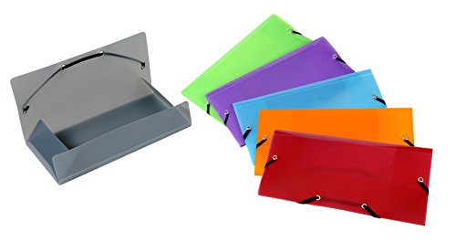 Viquel 097797 - 49 Stück 25 Hüllen Kunststoff Taschenformat 12 x 23,5 cm verschiedene Farben
