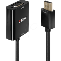 LINDY 38291 - HDMI Adapter, HDMI Stecker auf VGA Buchse