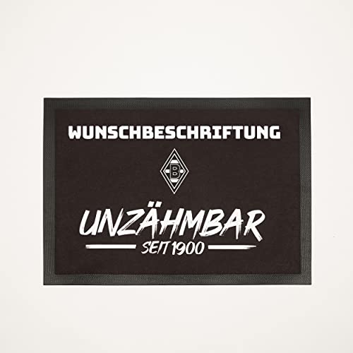 Borussia Mönchengladbach Fußmatte Unzähmbar personalisierbar