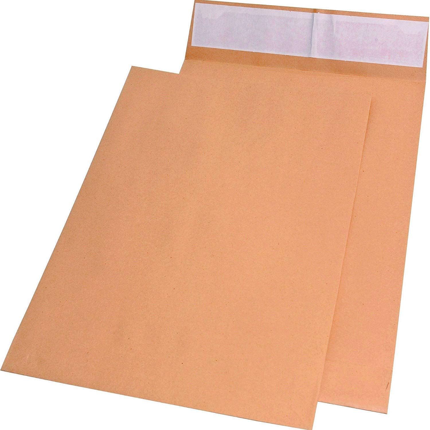 Elepa - rössler kuvert 30021434 Faltentaschen E4 ohne Fenster mit 40 mm-Falte und Klotzboden, 140 g/qm, 100 Stück, braun