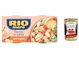 3x Rio Mare tonno e fagioli fertiggerichte Thunfisch Bohnen 2x160g Instant food + Italian Gourmet polpa 400g