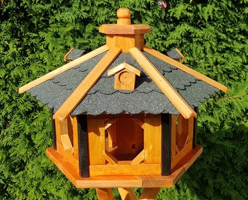 Vogelhaus aus Holz wetterfest (XL ohne Ständer, Grün)