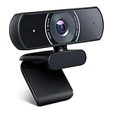 1080P Webcam, Doppel-Mikrofon Stereo-Kamera, Videokamera Full HD Laptop Desktop, USB Plug and Play
