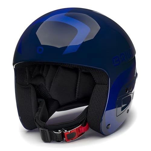 Briko Unisex – Erwachsene Helm Helmet, Shiny Downriver Blue-Metal Royal Blue, 54