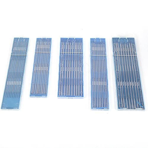 10 stücke Wolfram WL20 WIG Schweiß Elektroden Lanthanierte Elektrode Blue Tip Tool Set 1,0/1,6/2,4mm (2.4 * 175mm)