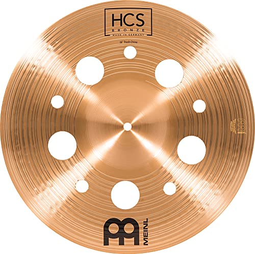 Meinl Cymbals 16" Trash China mit Löchern - HCS Traditional Finish Bronze für Drum-Set, Made in Germany, 2 Jahre Garantie (HCSB16TRCH)