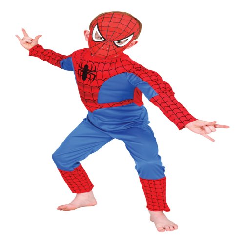 Spider-Man Spiderman – I-881309 – Kostüm – Luxuskostüm + Sturmhaube – Spiderman