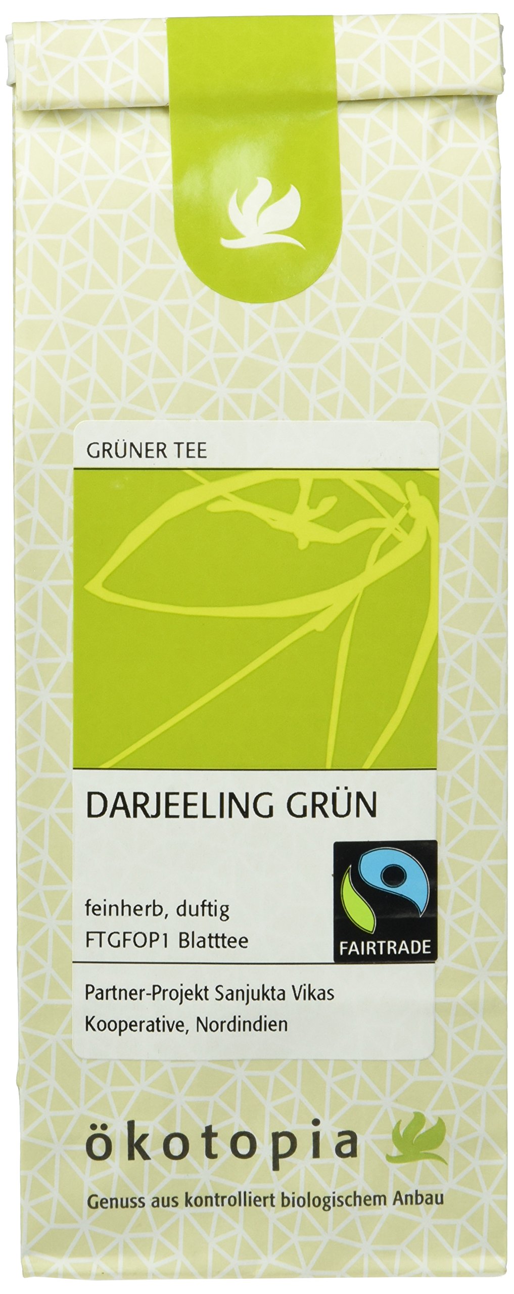 Ökotopia Darjeeling Grün, 5er Pack (5 x 75 g)