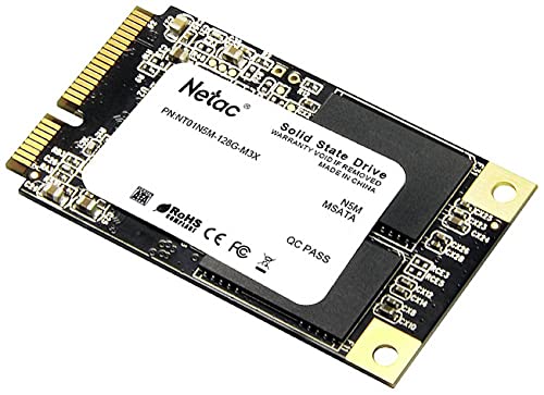 Netac Technology N5M 128GB Interne mSATA SSD mSATA Retail NT01N5M-128G-M3X