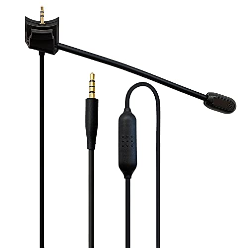Xingsiyue Boom Mikrofon Kabel Kompatibel mit Bose QuietComfort 35(QC35)/BOSE QuietComfort 35 II(QC35 II) Kopfhörer - mit Stumm Wechseln Funktion Schnur