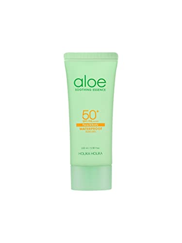 Holika Holika - Aloe Soothing Essence Waterproof Sun Gel Face & Body (SPF 50+ / PA++++) - 100 ml