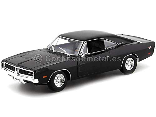 Maisto 1/18 Scale Diecast Model Car 31387 - 1969 Dodge Charger R/T - Black