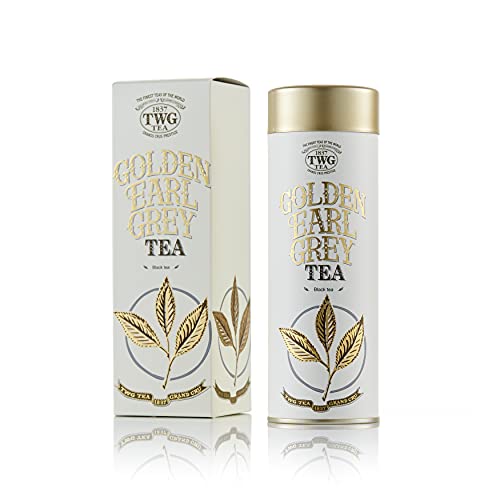 TWG Tea | Golden Earl Grey Tea | Schwarzer Tee | Bergamotte | Haute Couture Dose, 100G | Geschenkset
