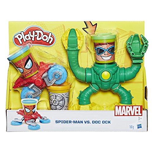 Play-Doh Hasbro B9364EU4 - Marvel Spiderman vs Doctor Octopus, Knete