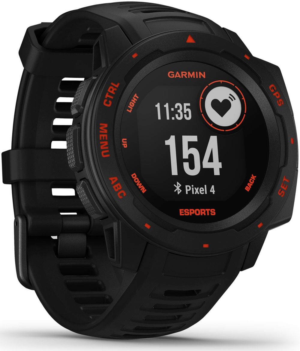 Garmin Instinct - wasserdichte Sport-Smartwatch mit Smartphone Benachrichtigungen und Sport-/Fitnessfunktionen mit GPS, 14 Tage Akkulaufzeit, Petrolblau