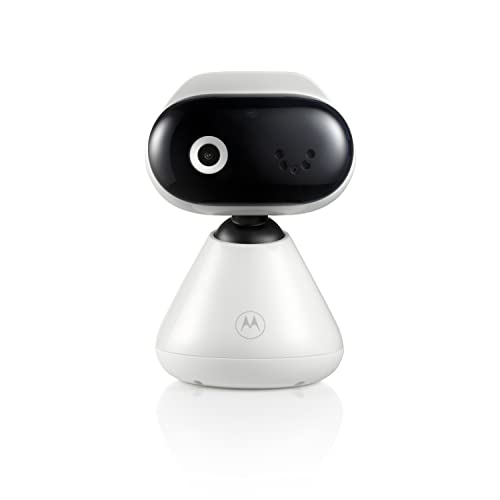 Motorola Nursery PIP1000 Babyphone mit Kamera - Überwachungskamera mit App - Baby Monitor - Nachtsicht, Digitalzoom, Schlaflieder und Zwei-Wege-Kommunikation - Wandmontage - Weiß