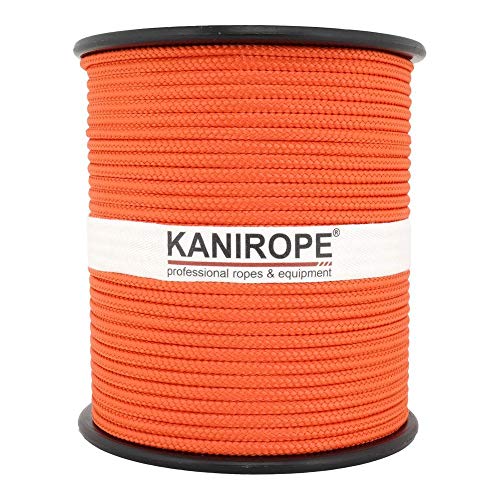 Kanirope® PP Seil Polypropylenseil MULTIBRAID 4mm 100m geflochten Farbe Orange (0131)