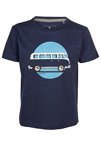 Elkline Kinder T-Shirt Lückenbüsser VW-Bulli Print 3041177, Farbe:Blue Coral, Größe:92-98
