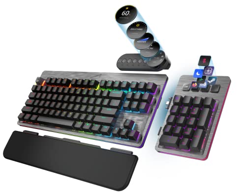 Clavier MOUNTAIN Everest Max Gaming – MX Rot, ISO, FR-Layout, Grau