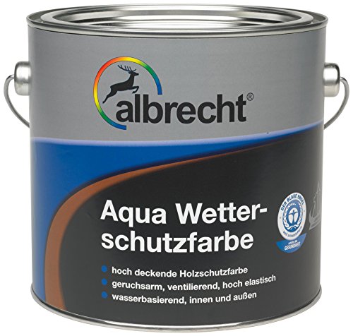 Albrecht Aqua-Wetterschutzfarbe 0410 2,5 L, Braun, 3400657080041002500