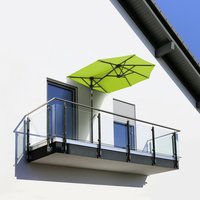 Schneider-Schirme Sonnenschirm Salerno Mezzo, apfelgrün, 150 x 150 cm Balkonschirm
