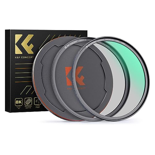 K&F Concept Nano X-Serie Magnetischer CPL Filter 77mm-Zirkular-Polfilter Magnetischer Polarisationsfilter HD 28 Multi-Layer-Beschichtungen Ultra Slim CPL-Linsenfilter Optisches Glas