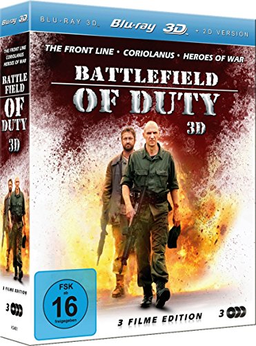 Battlefield of Duty 3D (The Front Line/Coriolanus/Heroes of War)(3 Disc Set) [3D Blu-ray]