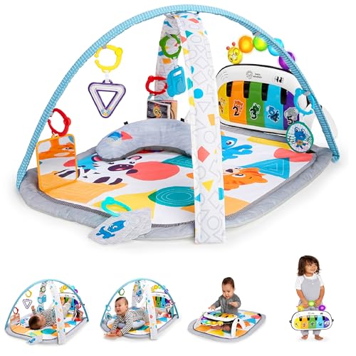 Baby Einstein, 4 in 1 Spieldecke, Kickin' Tunes - zur Entdeckung von Sprache und Musik mit mehr als 70 verschiedenen Geräuschen und 25 Minuten Musik, einem extra Klavier, vielen Spielsachen und mehr