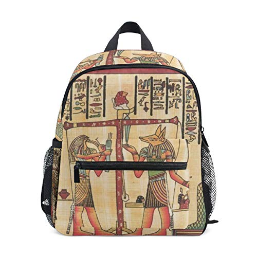 Linomo Altes Ägypten Kinder Rucksack Daypack Rucksack Büchertasche Vorschule Kleinkind Rucksäcke Kindergarten Umhängetasche für Jungen Mädchen Kind, mehrfarbig