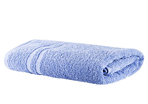 Clinotest Handtücher Walk, 50x100 cm, einzeln oder im Set, in weiß und weiteren schönen Farben, 100% Baumwolle, Öko-Tex (blau, 4 Stück)