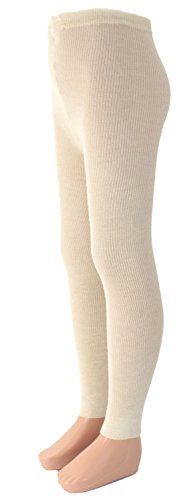 Shimasocks Kinder Legging Wolle 100% Alpaka, Farben alle:rohweiß, Größe:86/92