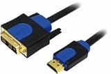 LogiLink HDMI-DVI-Kabel Anschl. 18+1pin St/St 3.00m sw 1.4, CHB3103 (18+1pin St/St 3.00m sw 1.4)