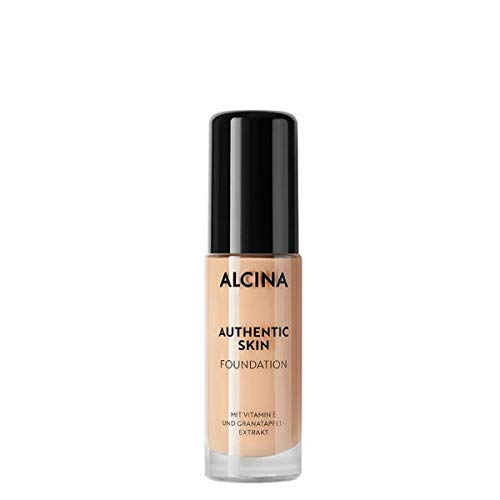 3er Authentic Skin Foundation Dekorative Kosmetik Alcina zweite Haut Effekt durch cremig leichte Textur 28,5 ml