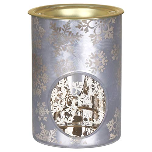 Yankee Candle (YANK6 Snowflake Frost Duftlampe, Glas, Mehrfarbig, 14,1cm, 360