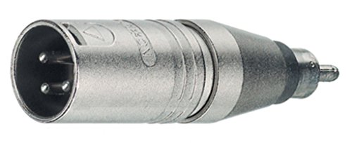 Neutrik ntr-na2mpmm – Adapter für Kabel (XLR, RCA, männlich/männlich, Silber, Metall, IEC 268 – 12)