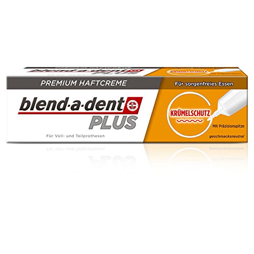 Blend-a-dent PLUS KRÜMELSCHUTZ Premium Haftcreme, 3er Pack (3 x 40 g)