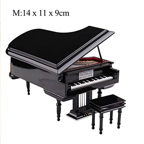 Yiwa Miniaturklavier, Miniatur-Modell, Dekoration von Ornamenten von Musikinstrumenten Klavier 14x11x9CM