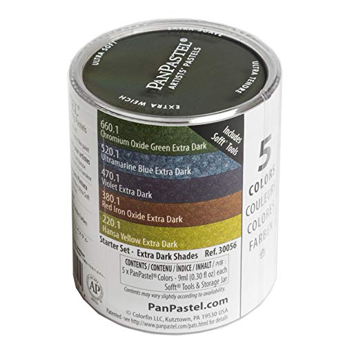 PanPastel Pastell-Set mit 5 Farben, extra dunkle Schattierungen