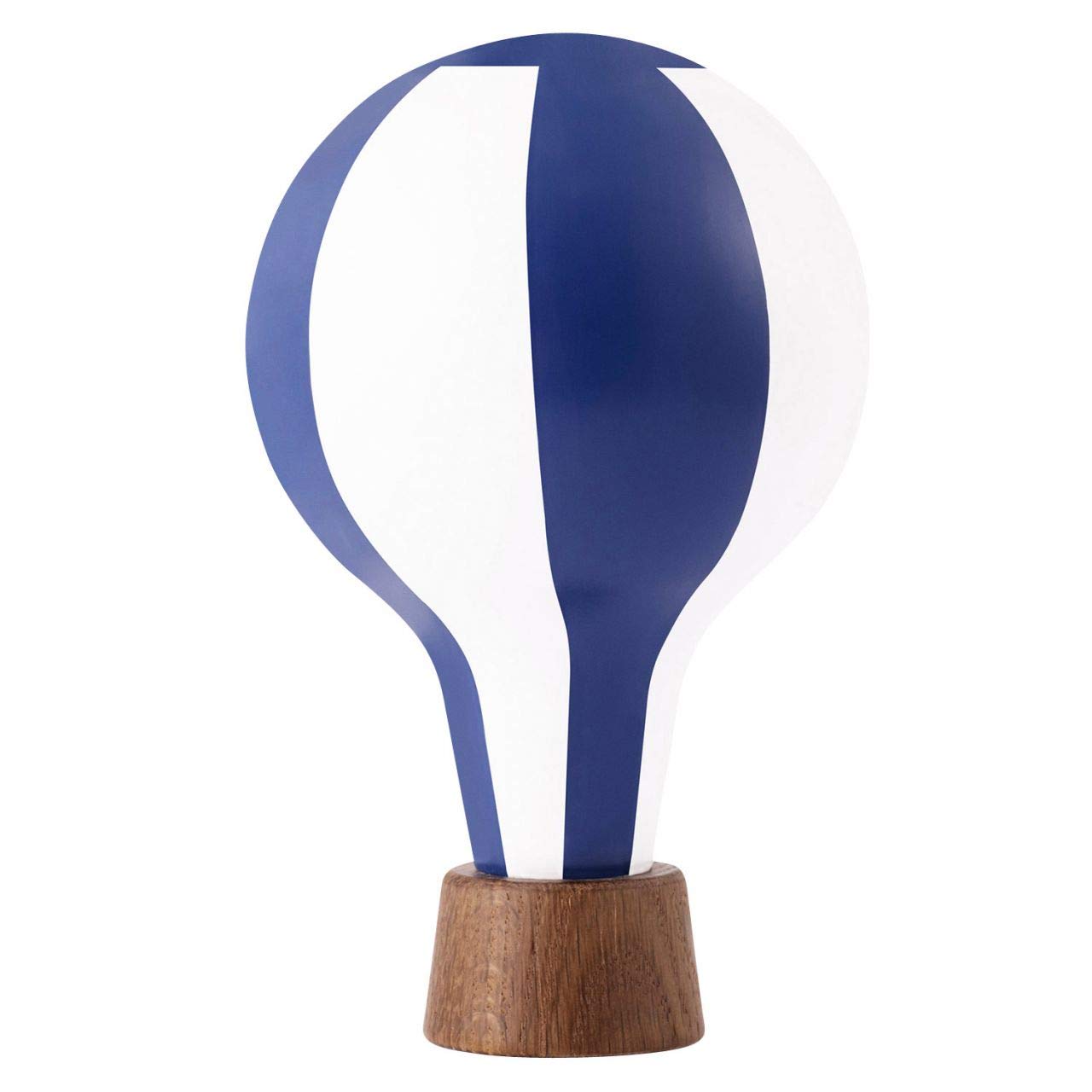 TIVOLI by Normann Copenhagen - Tale Figurines - Air Balloon/Heißluftballon - Blau/Weiß - Bemalte Eiche - H: 16 x Ø: 9,5 cm 0,4 kg