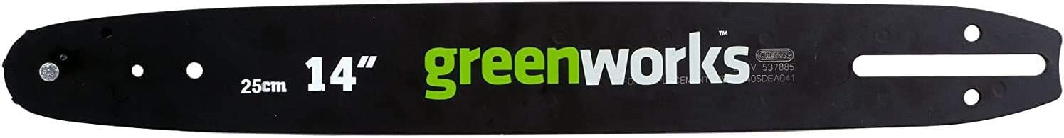 Greenworks Original Führungsschiene für Kettensäge (25 cm Ersatzschienen geeignet für die Kettensägen GD40TCS der 40V Serie von Greenworks)