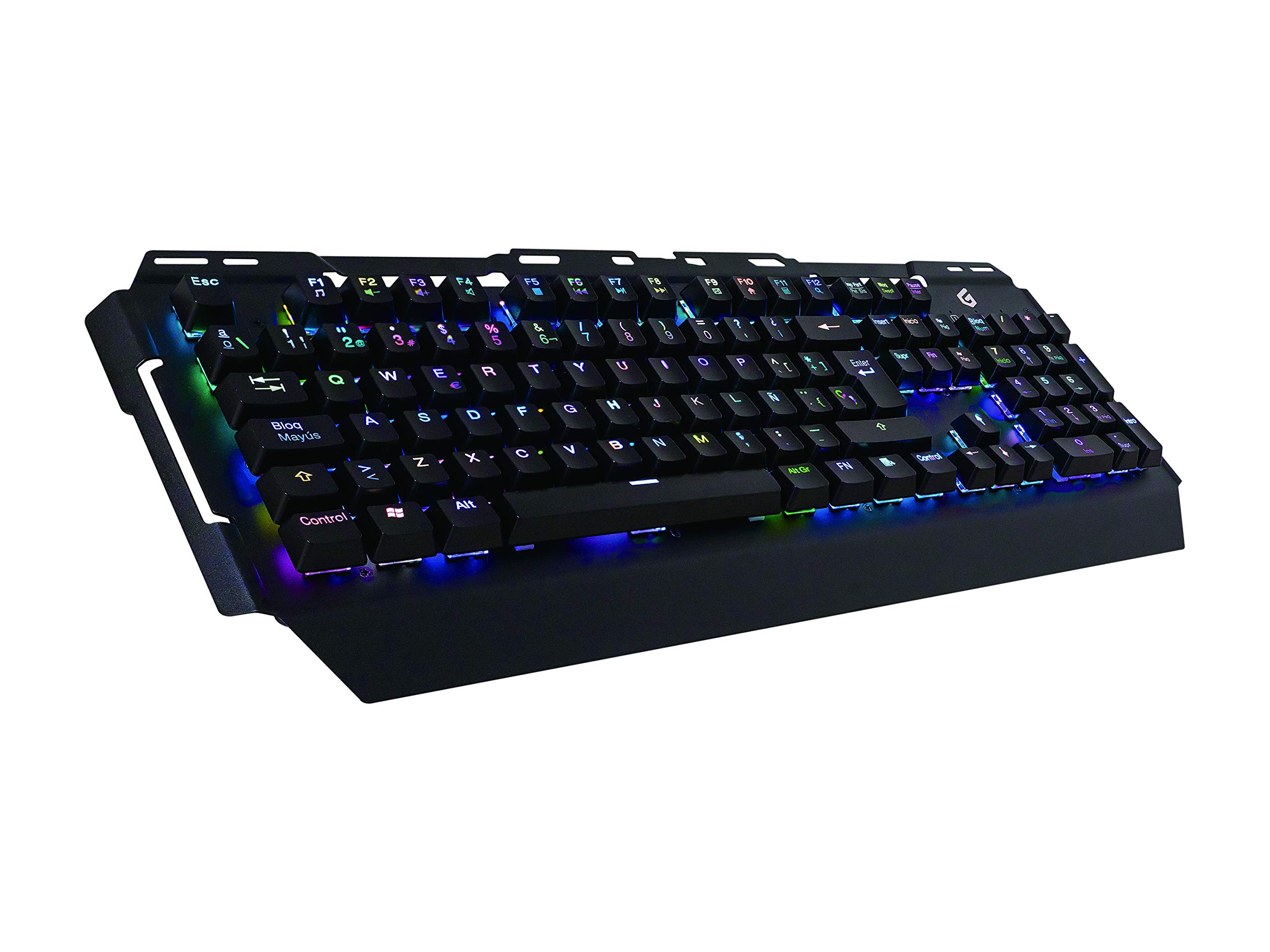 Conceptronic KRONIC01DE Mechanische Gaming-Tastatur, RGB, Blue Switche, Tastatur Layout Deutsch