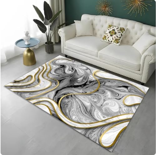 BMATIC Farbe Nordic Marmor 3D Gedruckt Teppich Für Zuhause Wohnzimmer Schlafzimmer Sofa Fußmatte Dekor Bereich Teppich Nicht-Slip Boden Matte 60 * 90cm